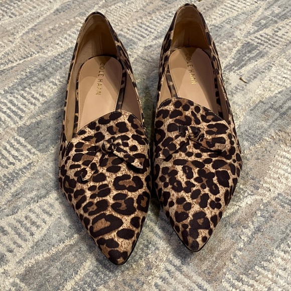 Cole Haan Women's Viola Skimmer  Leopard Print Flats - Picture 1 of 3